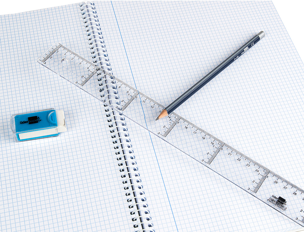 REGUA PLASTICO CRISTAL LIDERPAPEL TRANSPARENTE 30 CM