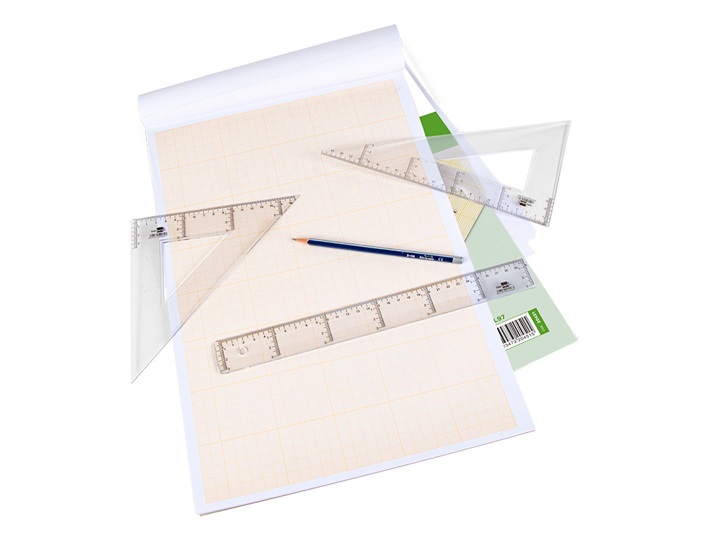 BLOCO PAPEL MILIMETRICO LIDERPAPEL DIN A3 50 FOLHAS 80 GR