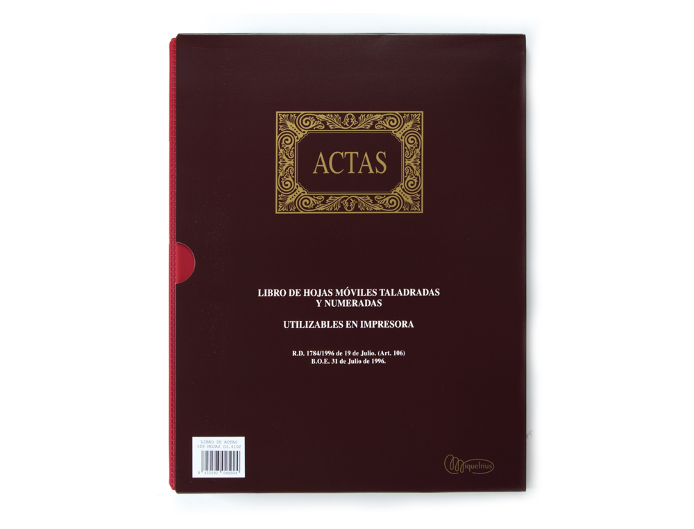 LIVRO MIQUELRIUS DIN A4 -ATAS -COM 100 FOLHAS MOVEIS