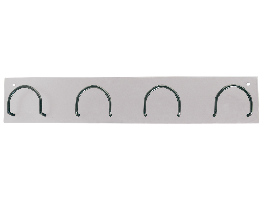 CABIDE DE PAREDE SIE METALICO COM 4 SUPORTES NA COR BRANCO