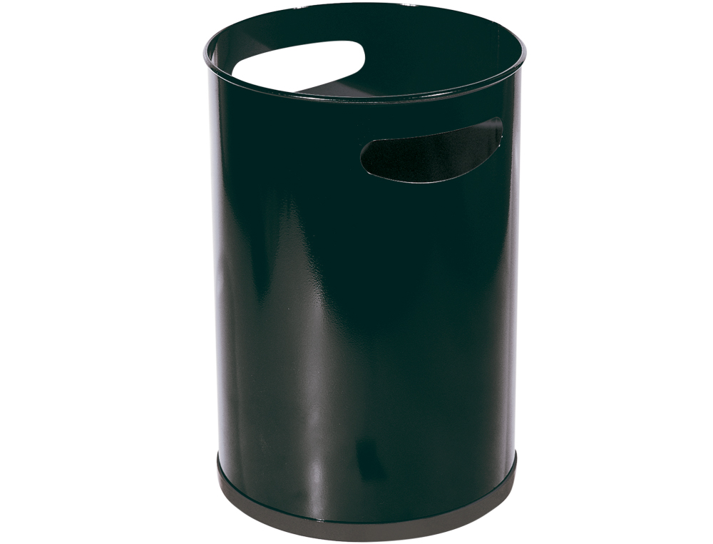CESTO DE PAPEIS SIE METALICO COM PEGAS PRETO CAPACIDADE 12 LITROS 32X21 CM