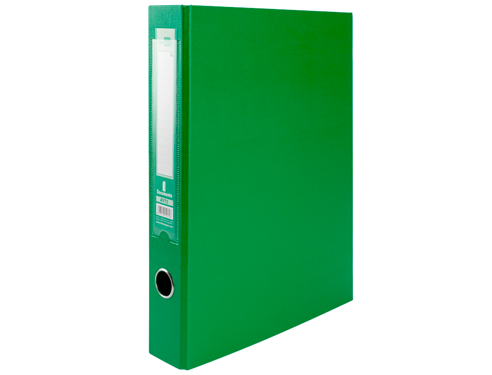 PASTA DE ARQUIVO LIDERPAPEL CARTAO FORRADO FOLIO 2 ANEIS LOMBADA 60 MM VERDE