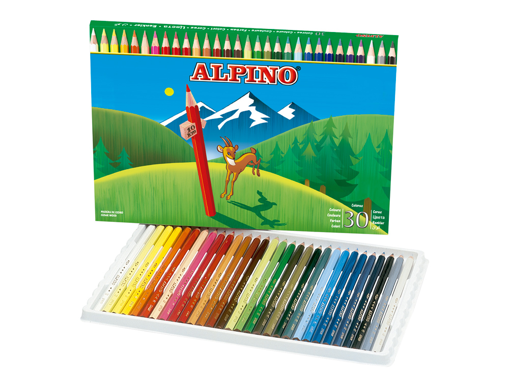 LAPIS DE CORES ALPINO. 30 UNIDADES