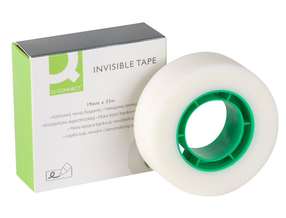 FITA ADESIVA Q-CONNECT INVISIVEL 33 MT X 19 MM