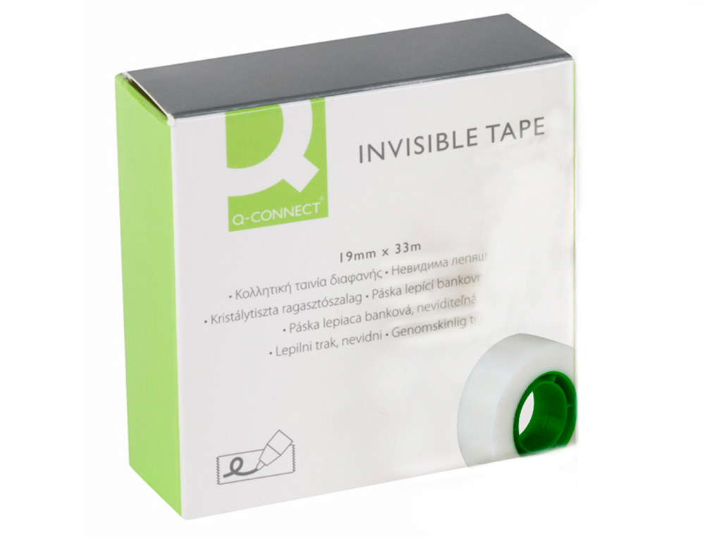 FITA ADESIVA Q-CONNECT INVISIVEL 33 MT X 19 MM