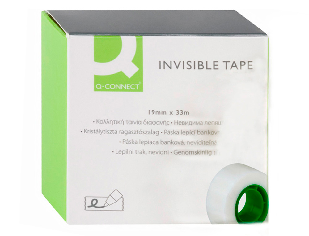 FITA ADESIVA Q-CONNECT INVISIVEL 33 MT X 19 MM