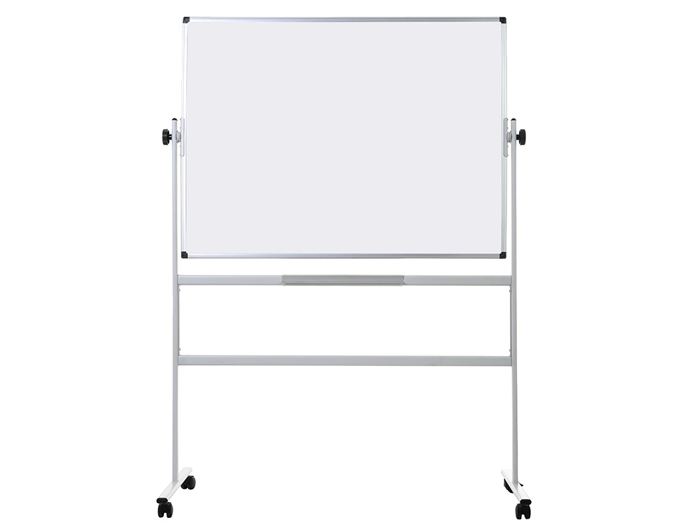QUADRO BRANCO Q-CONNECT MELAMINA DUPLA FACE-GIRATORIO COM RODAS 120X90CM