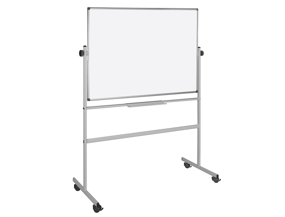 QUADRO BRANCO Q-CONNECT MELAMINA DUPLA FACE-GIRATORIO COM RODAS 120X90CM