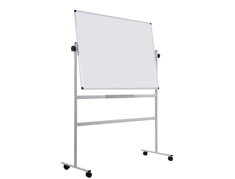 QUADRO BRANCO Q-CONNECT MELAMINA DUPLA FACE-GIRATORIO COM RODAS 120X90CM