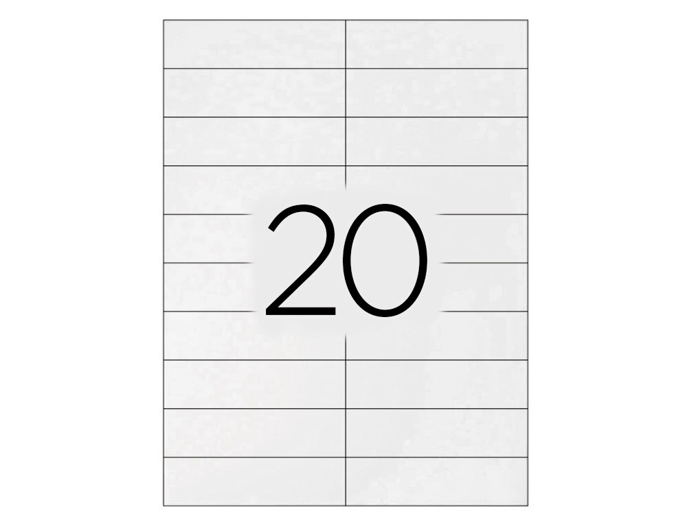 ETIQUETAS ADESIVAS Q-CONNECT DIN A4 105 X 29 MM