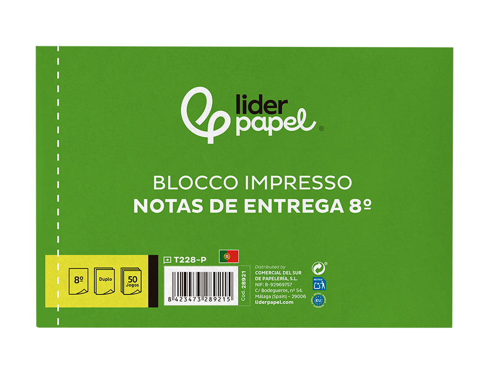 BLOCO DE ENTREGAS DUPLICADO 105X155 MM