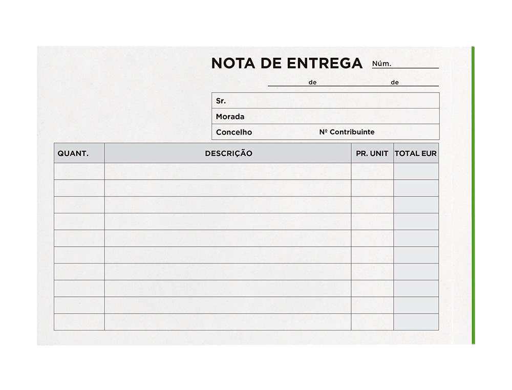 BLOCO DE ENTREGAS DUPLICADO 105X155 MM