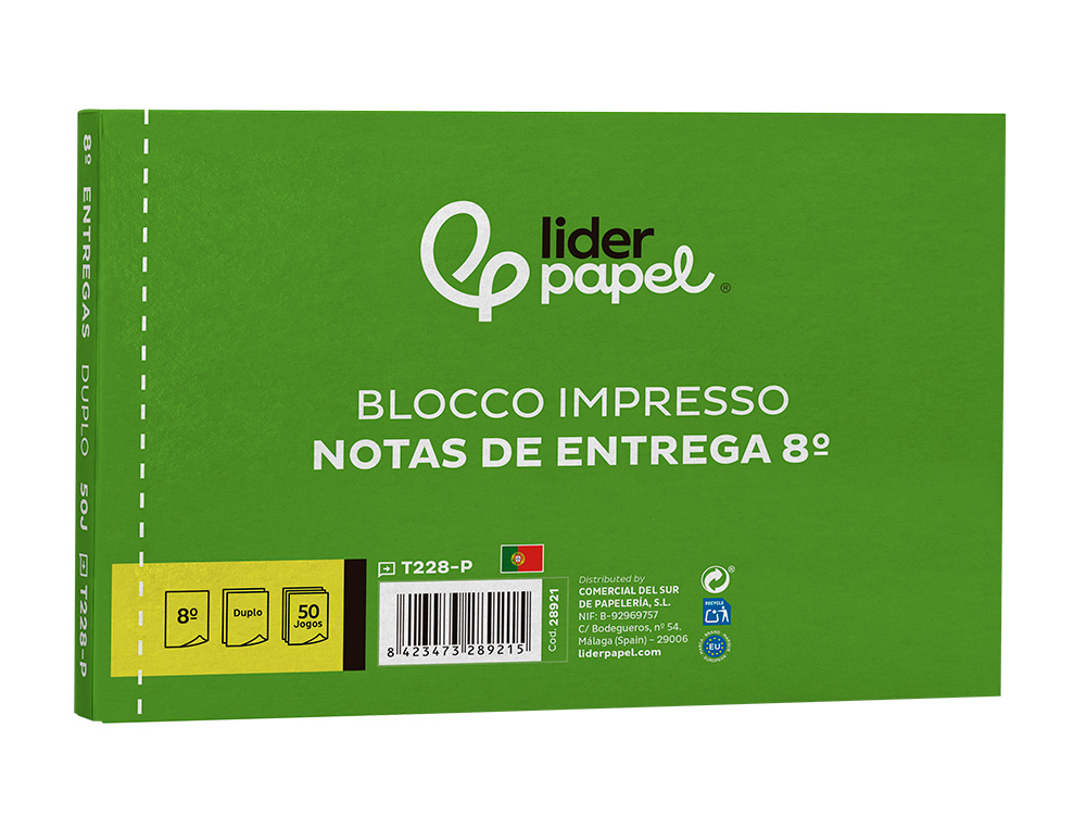 BLOCO DE ENTREGAS DUPLICADO 105X155 MM