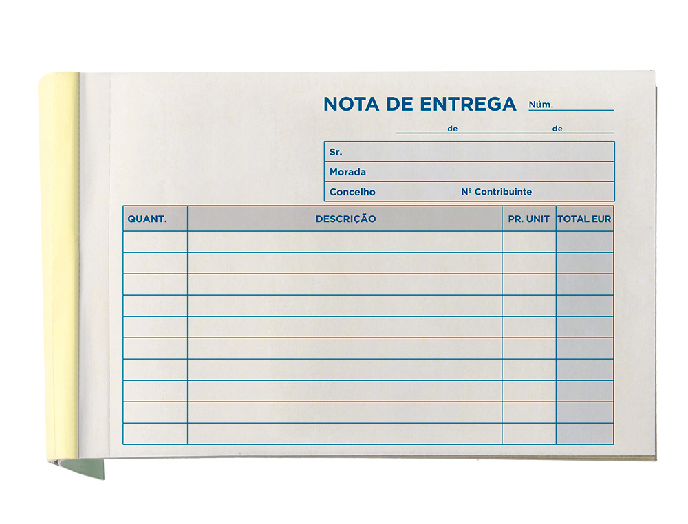 BLOCO DE ENTREGAS DUPLICADO 105X155 MM