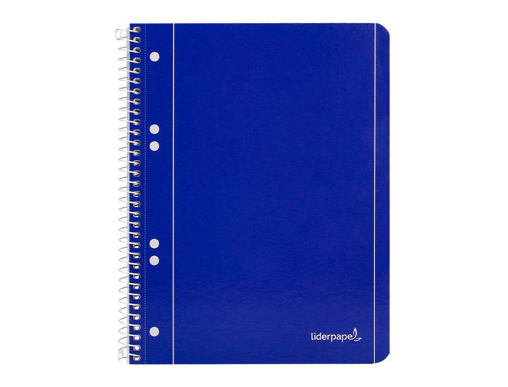 CADERNO ESPIRAL LIDERPAPEL CAPA AZUL MICRO 80 F DIN A5 PAUTADO
