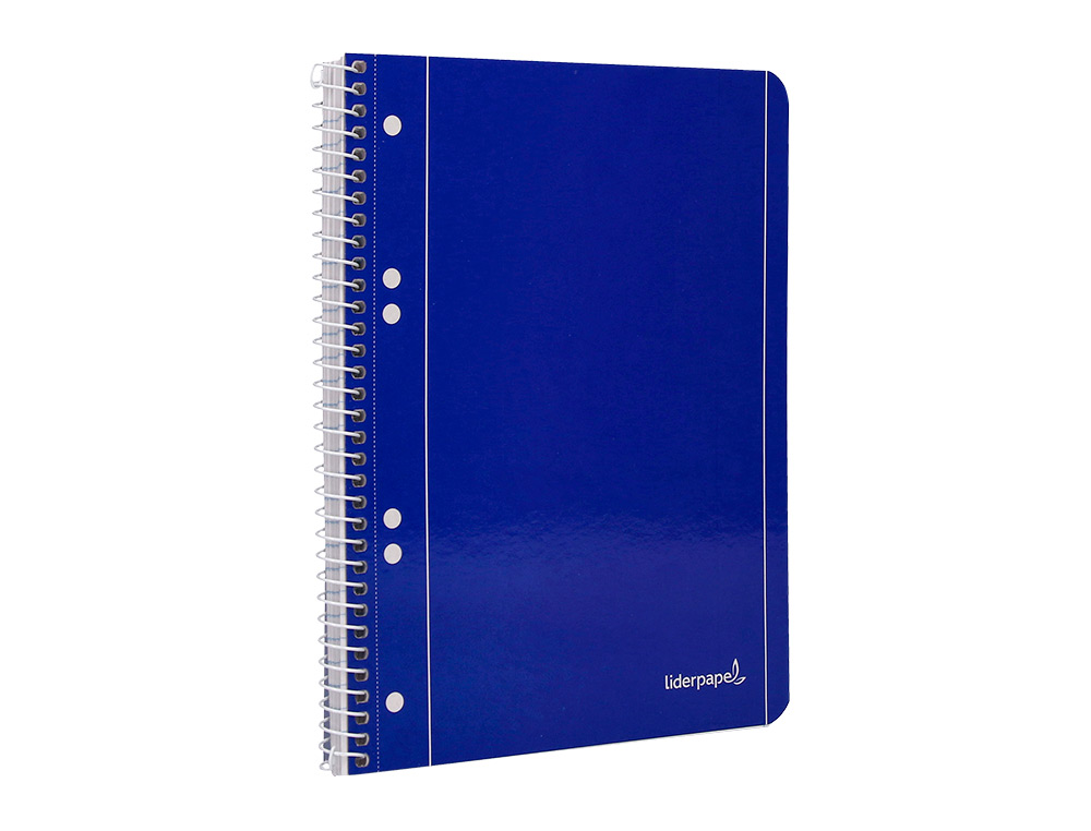CADERNO ESPIRAL LIDERPAPEL CAPA AZUL MICRO 80 F DIN A5 PAUTADO