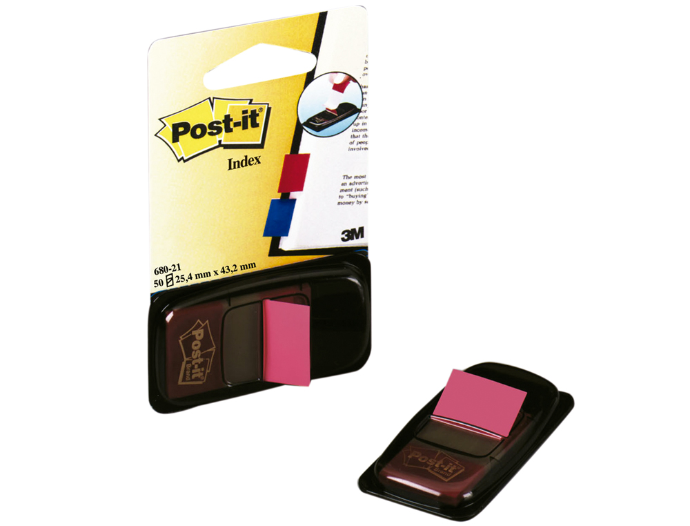 POST-IT NDEX, COM 50, ROSA BRILHANTE