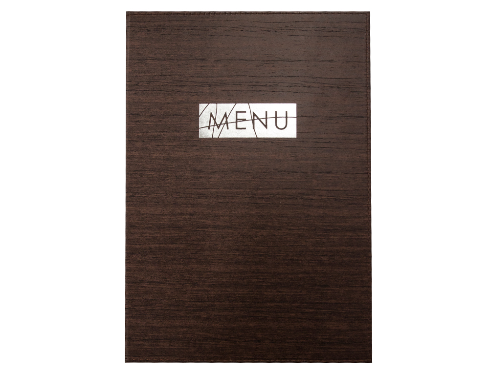 PORTA MENUS LIDERPAPEL 22,5 X 32 CM COM PROTECAO NAS ESQUINAS PARA 2 FOLHAS