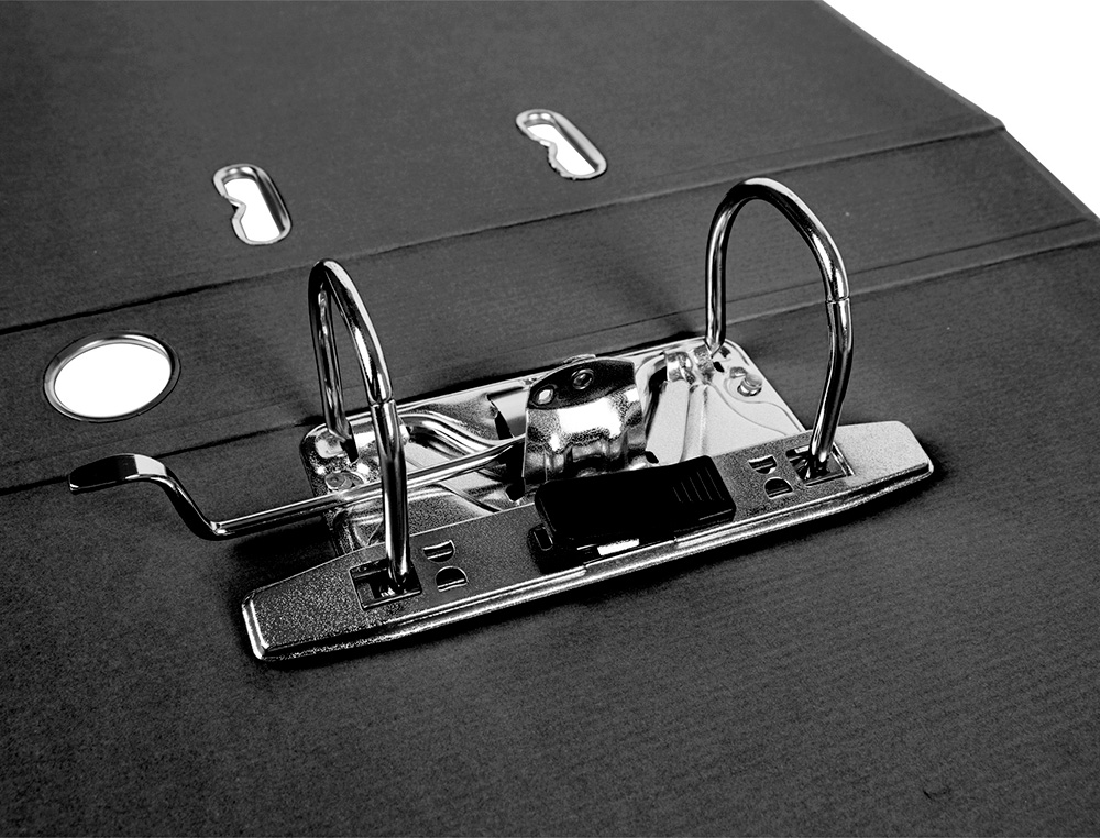 PASTA DE ARQUIVO DE ALAVANCA LIDERPAPEL DOCUMENTA PVC DIN A4 LOMBADA 52 MM PRETA