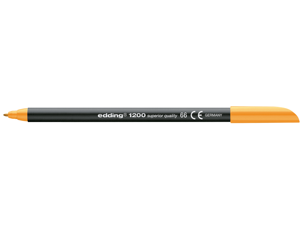 MARCADOR EDDING 1200 PONTA DE FIBRA REDONDA TRACO 1 MM N.66 LARANJA NEON