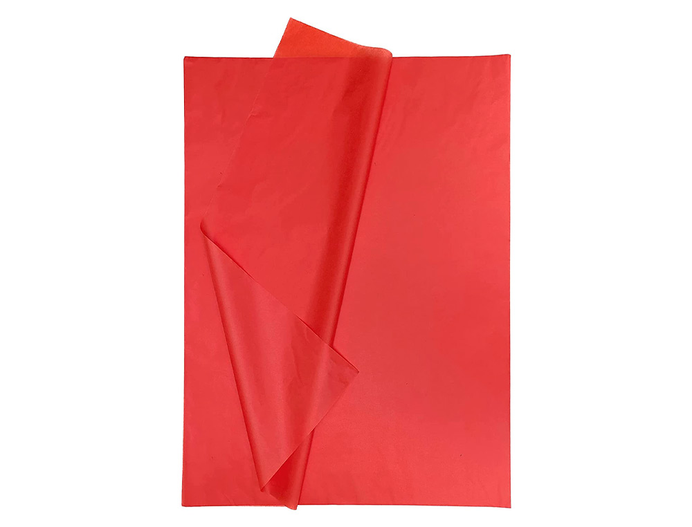 PAPEL SEDA LIDERPAPEL 52 X 76 CM 18 GR VERMELHO