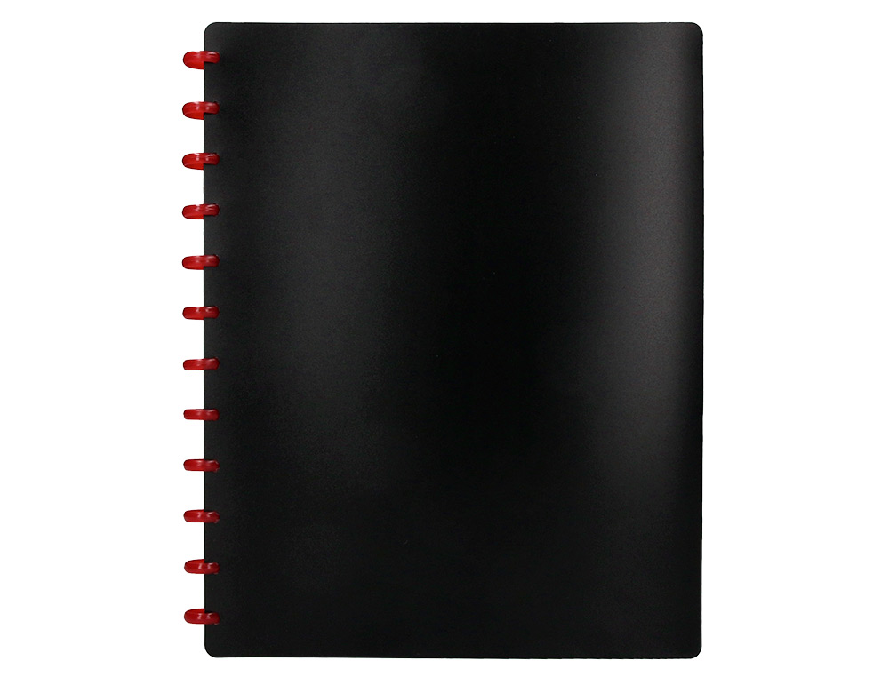 CAPA CATALOGO LIDERPAPEL COM ANEIS PLASTICOS PRETO