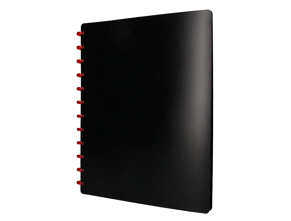 CAPA CATALOGO LIDERPAPEL COM ANEIS PLASTICOS PRETO