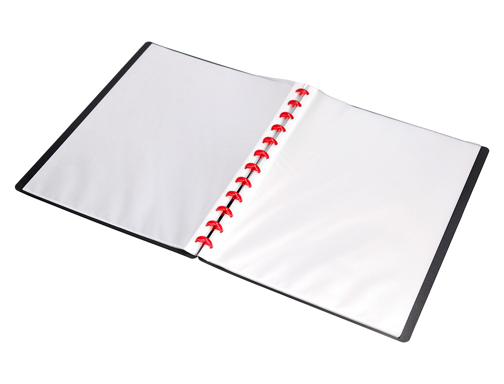 CAPA CATALOGO LIDERPAPEL COM ANEIS PLASTICOS PRETO