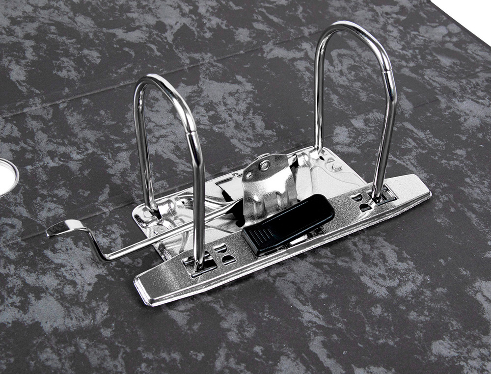 PASTA DE ARQUIVO LIDERPAPEL CLASSIC BLUE CARTAO FORRADO QUARTO GASPEADA PRETA