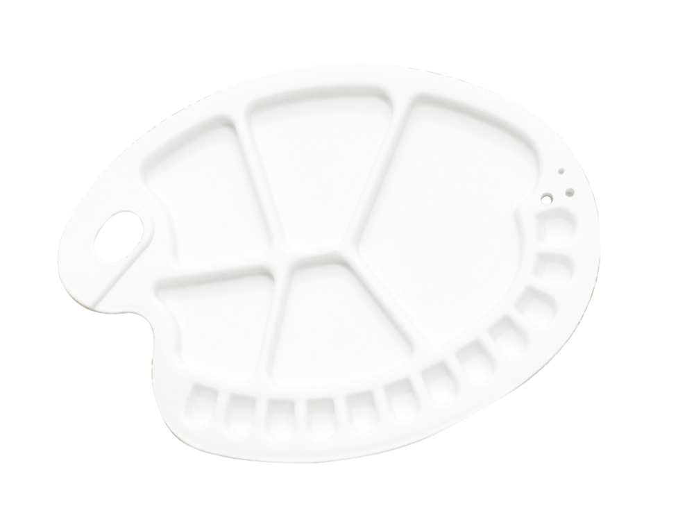 PALETA DE PLASTICO LIDERCOLOR COM 17 COMPARTIMENTOS 3X35CM