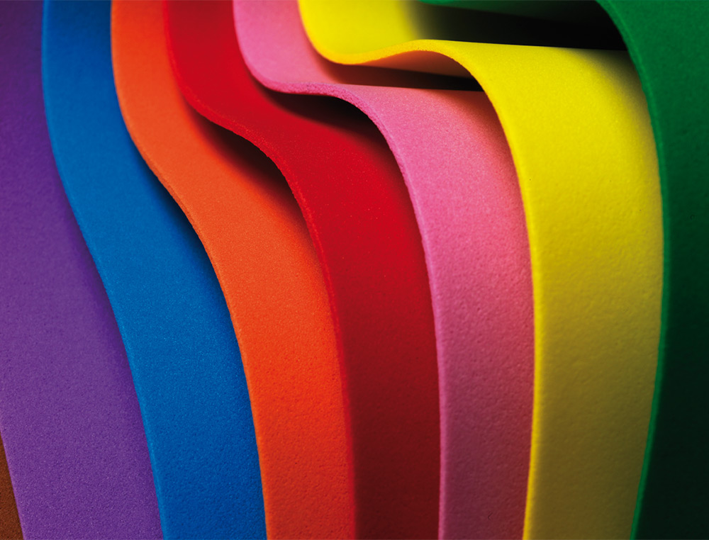 GOMA EVA LIDERPAPEL 50X70 CM 60GR 1,5 MM ESPESSURA VERMELHO
