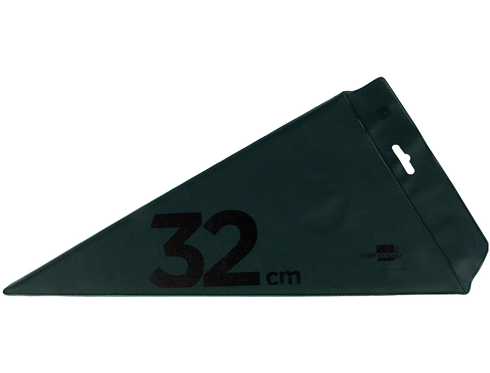 ESQUADRO LIDERPAPEL 32 CM PLASTICO VERDE