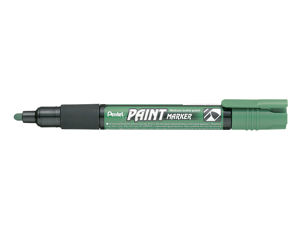 MARCADOR PENTEL MMP20 PAINT VIDRO E PLASTICO VERDE