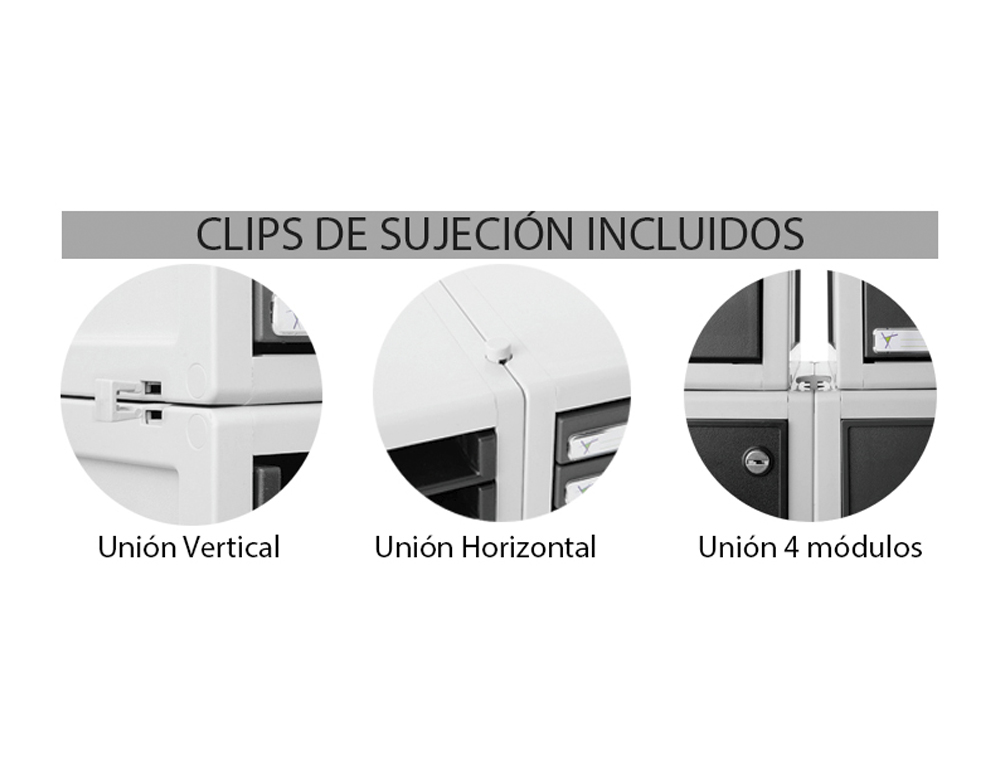 BLOCO CLASSIFICADOR 8206C 6 GAVETAS COR CINZA 356X316X362 MM