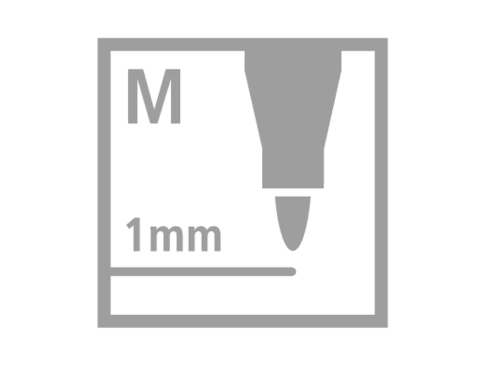 MARCADOR STABILO AGUARELAVEL PEN 68 VERMELHO ESCURO 1 MM