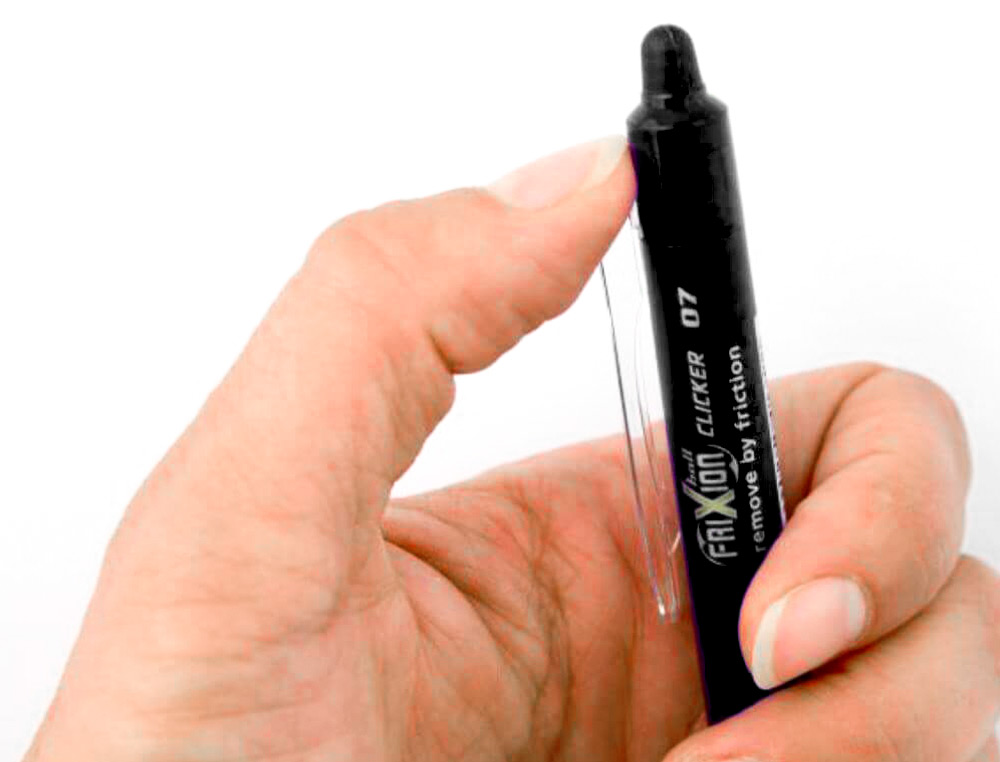 ESFEROGRAFICA PILOT FRIXION CLICKER APAGAVEL 0,7 MM COR PRETO