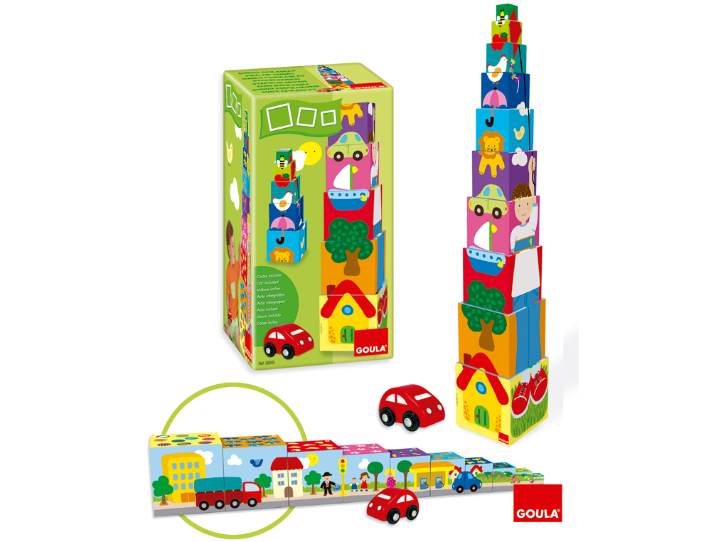 PUZZLE DISET CUBOS EMPILHAVEIS
