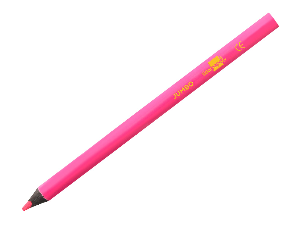LAPIS DE CORES LIDERPAPEL JUMBO NEON ROSA