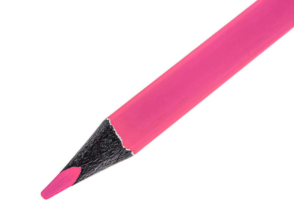 LAPIS DE CORES LIDERPAPEL JUMBO NEON ROSA