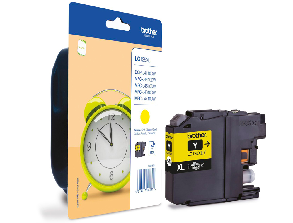 TINTEIRO BROTHER MFC-J4410DW/4510 DW AMARELO ALTA CAPACIDADE1200 PAG
