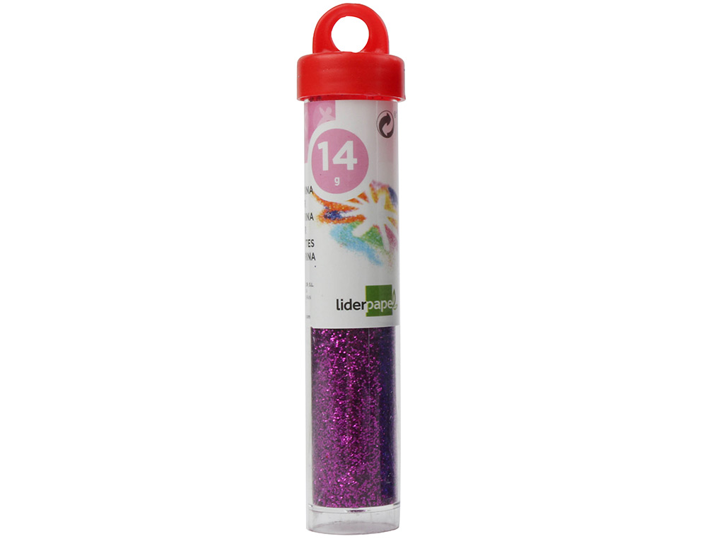 PURPURINA LIDERPAPEL FANTASIA CORES METALICAS SORTIDAS FRASCO DE 14 GR