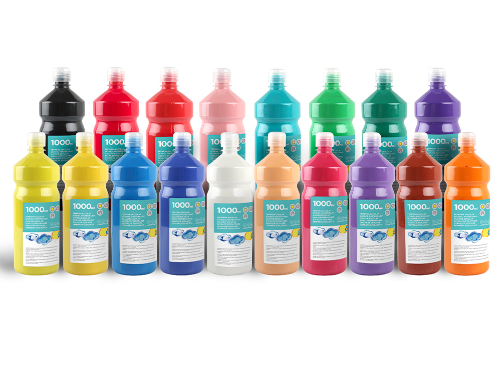 GUACHE ESCOLAR LIDERPAPEL 1000 ML CARNE