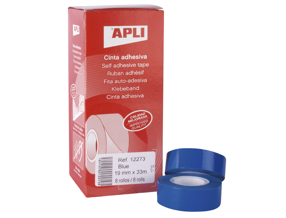FITA ADESIVA APLI 33 MT X 19 MM COR AZUL