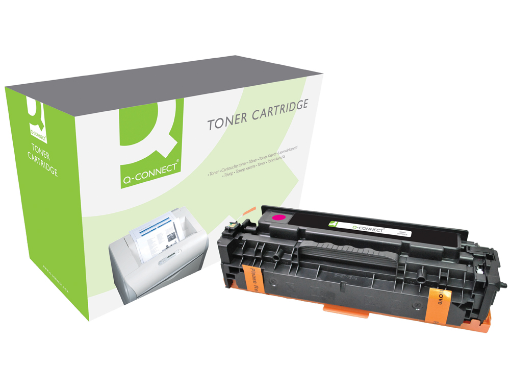 TONER Q-CONNECT COMPATIVEL HP CE413A COR LASERJET M351A / 451DN / 451DW / 451NW / 375NW / 475DN / 475DW MAGENTA 2.600 PA
