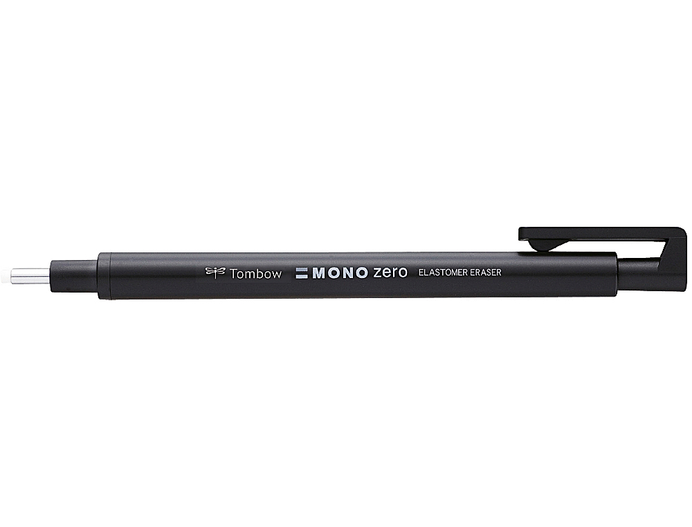 PORTA BORRACHAS TOMBOW COM CLIP PONTA DE BORRACHA PRETA REDONDA 2,3 MM DIAMETRO COR PRETO