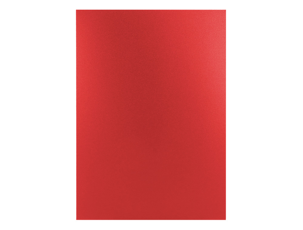 CAPA DE ENCADERNACAO LIDERPAPEL POLIPROPILENO DIN A4 0.8 MM VERMELHA PACK DE 50 UNIDADES