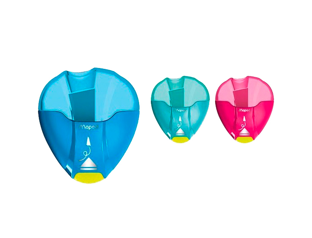 APARA LAPIS MAPED PLASTICO I-GLOO 1 USO COM DEPOSITO CORES SORTIDAS