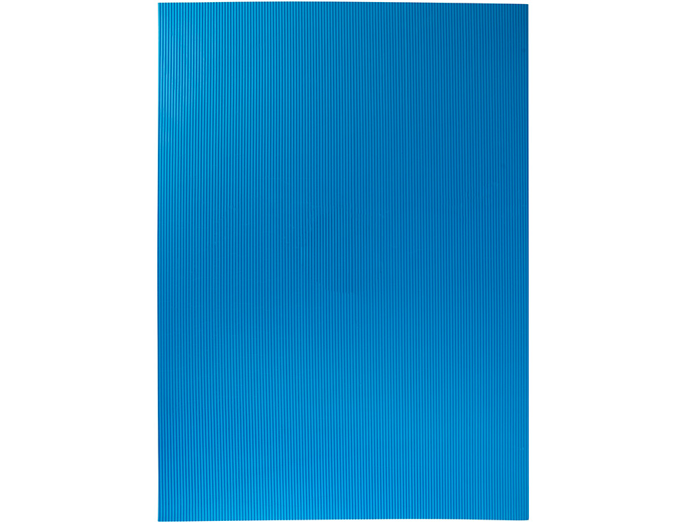 GOMA EVA ONDULADA LIDERPAPEL 50X70CM 2,2MM DE ESPESSURA AZUL CLARO