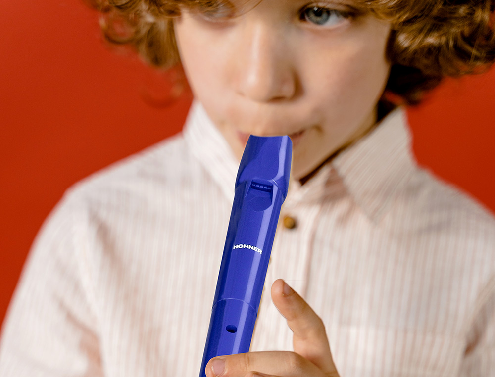 FLAUTA HOHNER 9508 COR AZUL BOLSA VERDE E TRANSPARENTE