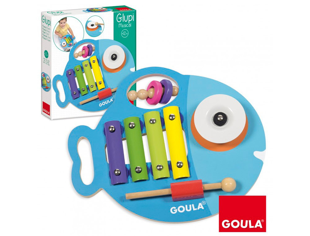 JOGO GOULA DIDATICO GLUPE MUSICAL 3 EM 1